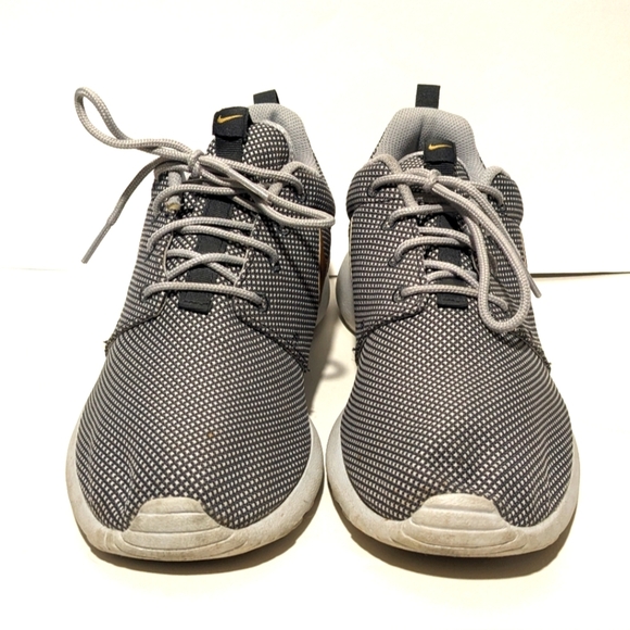 Nike Roshe One Anthracit Metallic Gold Wolf Grey Running Training Sneakers S 9.5 - Picture 6 of 9
